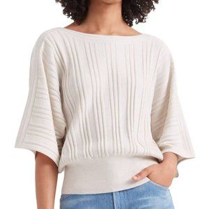 Club Monaco Ribbed Waist Dolman Wool Sweater